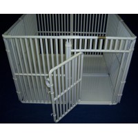 36" x 4' x 4' Indoor Dog Cage with Sealed Floor