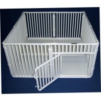 24" x 4' x 4' Indoor Dog Cage Crate with Sealed Floor