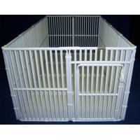 36" x 4' x 8' Portable Dog Cage with Sealed Floor