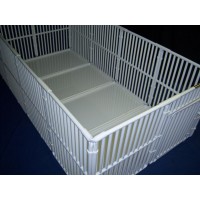 30" x 4' x 8' PVC Dog Cage Crate with Sealed Floor